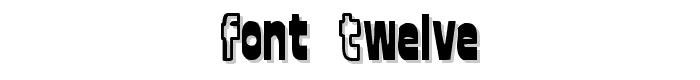 font twelve font
